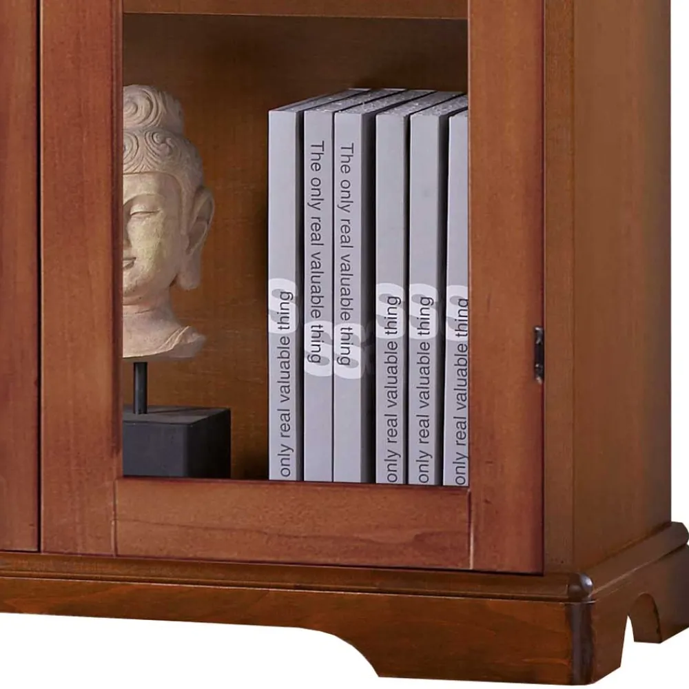 Wohnen Vitrinen|Schränke<2-türige Vitrine im klassischen Stil - Lemerzi