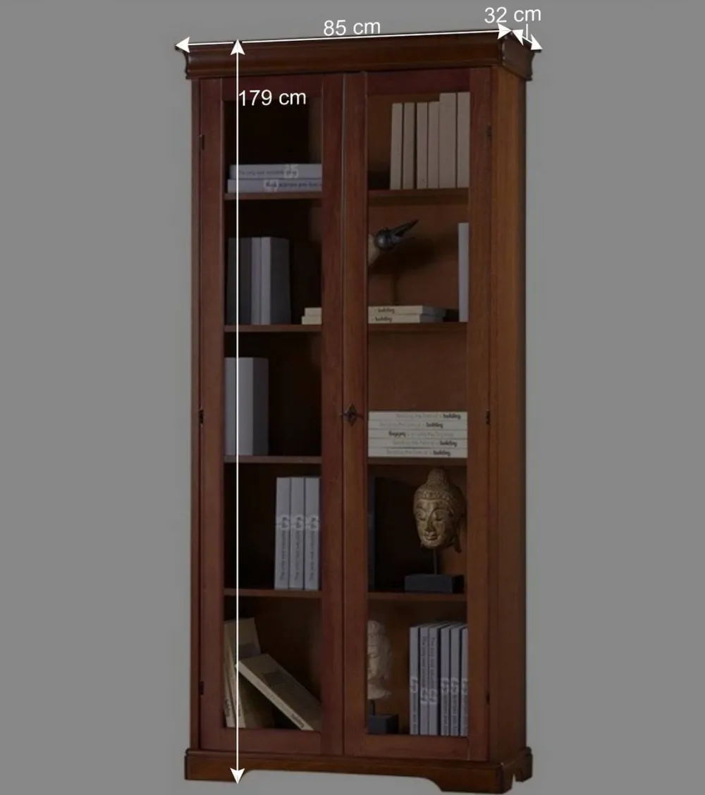 Wohnen Vitrinen|Schränke<2-türige Vitrine im klassischen Stil - Lemerzi