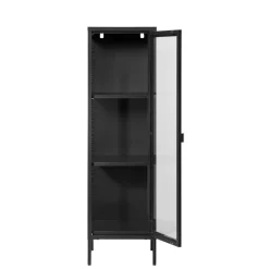Wohnen Vitrinen<1-türige Vitrine in Schwarz - Baly
