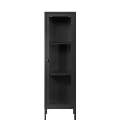 Wohnen Vitrinen<1-türige Vitrine in Schwarz - Baly