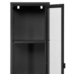 Wohnen Vitrinen<1-türige Vitrine in Schwarz - Baly