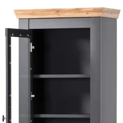 Wohnen Vitrinen<1-türige Vitrine mit Flaschenfächern & Schublade - Lionel