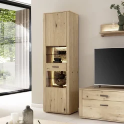 Wohnen Vitrinen<1-türige Vitrine mit Türanschlag links - Jevedaz