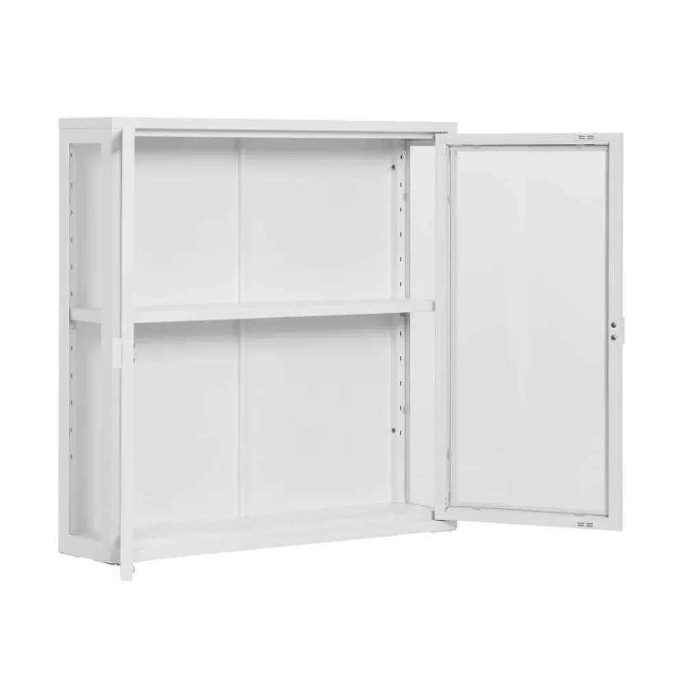 Wohnen Vitrinen<2-türige Wandvitrine aus Metall - Sancrez