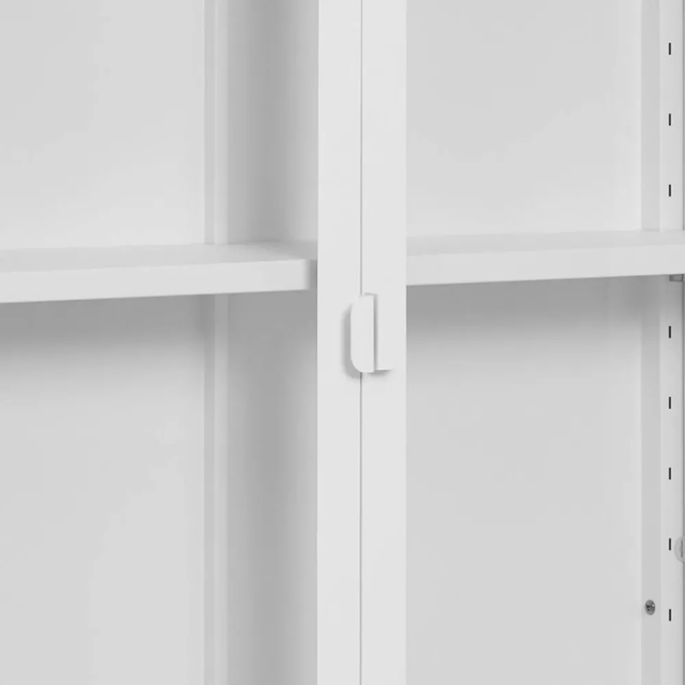 Wohnen Vitrinen<2-türige Wandvitrine aus Metall - Sancrez