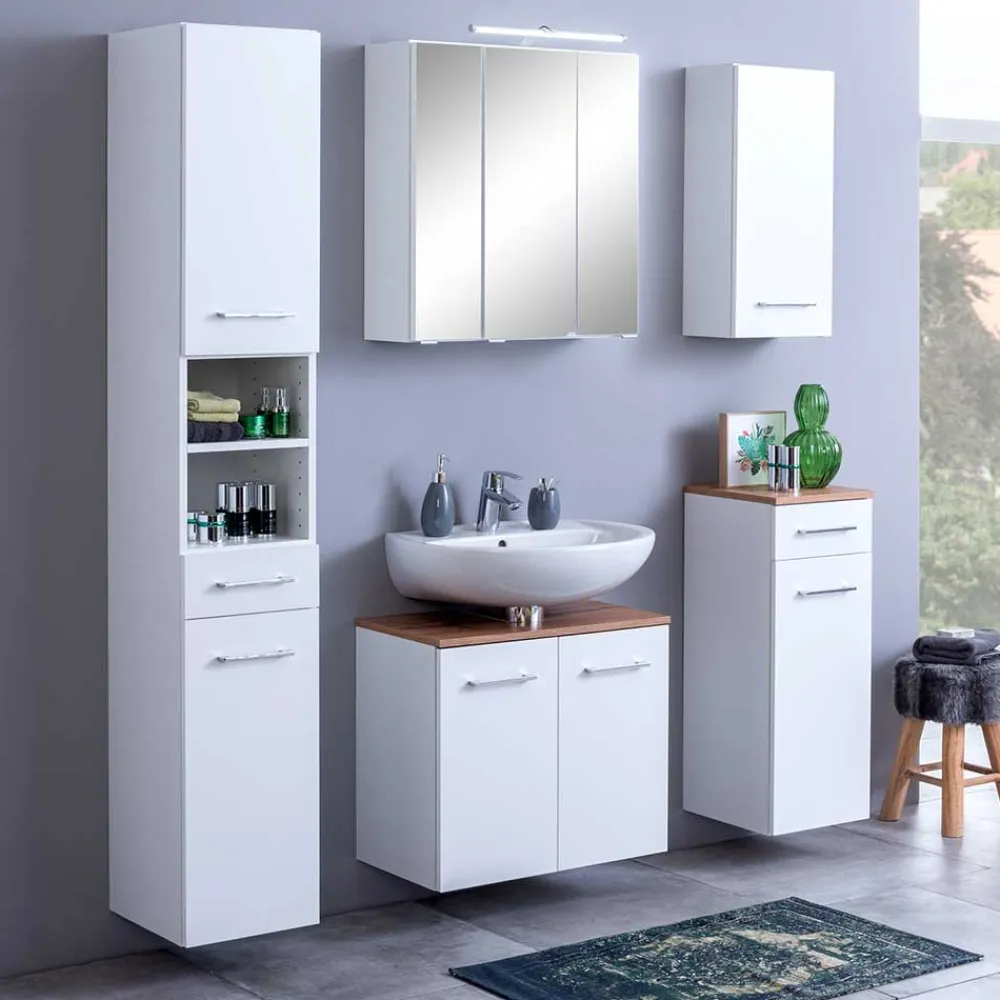 Wohnen Schränke<1-türiger Bad Hängeschrank 30x64x20 cm - Lasdias