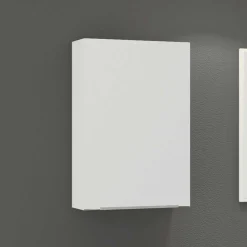 Wohnen Schränke<1-türiger Badezimmeroberschrank in Weiß - Livendas