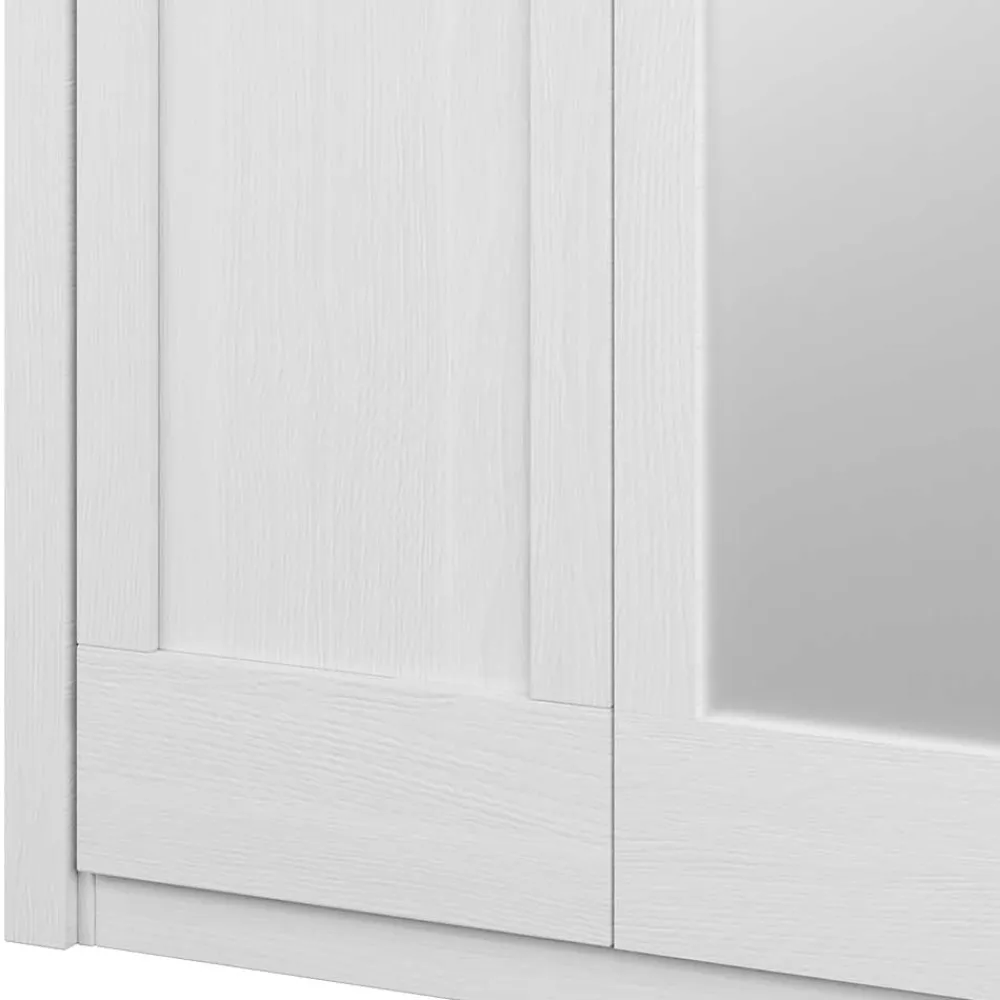 Wohnen Kleiderschränke|Schränke<3-türiger Country Kleiderschrank mit Spiegel - Imtreba
