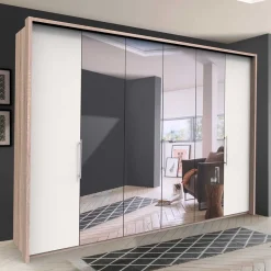 Wohnen Kleiderschränke|Schränke<3-türiger Falttüren-Kleiderschrank 300 cm - Vaclyn