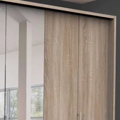 Wohnen Kleiderschränke|Schränke<3-türiger Falttüren-Schlafzimmerschrank 300cm - Zayun