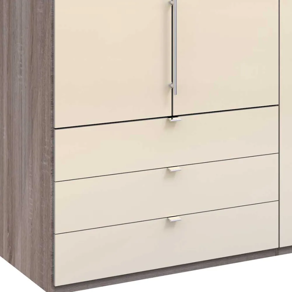 Wohnen Kleiderschränke|Schränke<2-türiger Falttürenschrank 200cm in Creme - Calassina