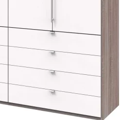 Wohnen Kleiderschränke|Schränke<3-türiger Falttürenschrank mit 12 Schubladen - Tivierto