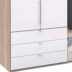 Wohnen Kleiderschränke<3-türiger Gleittüren-Kleiderschrank mit Spiegel - Bosays