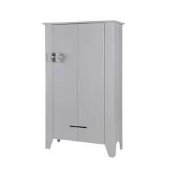 Wohnen Schränke<1-türiger Kiefer Schrank in hellem Grau - Ennyano