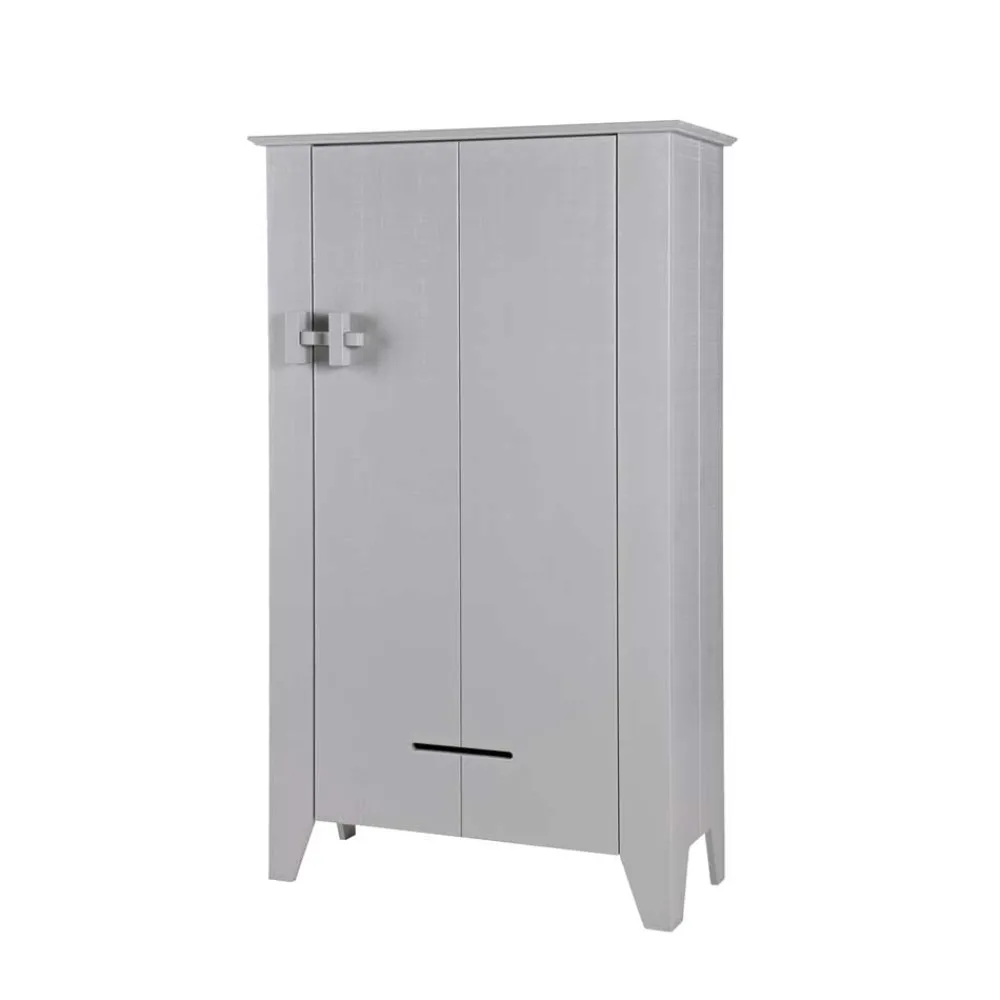 Wohnen Schränke<1-türiger Kiefer Schrank in hellem Grau - Ennyano