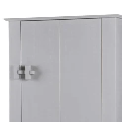 Wohnen Schränke<1-türiger Kiefer Schrank in hellem Grau - Ennyano