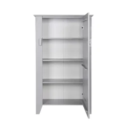 Wohnen Schränke<1-türiger Kiefer Schrank in hellem Grau - Ennyano