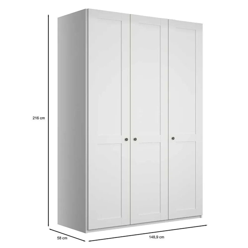 Wohnen Kleiderschränke<3-türiger Kleiderschrank 150 cm breit - Flinn