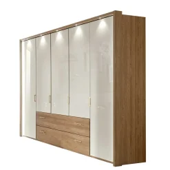 Wohnen Kleiderschränke<5-türiger Kleiderschrank Anglesia in Creme und Eiche