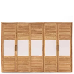 Wohnen Kleiderschränke<5-türiger Kleiderschrank aus Massivholz - Zaisan