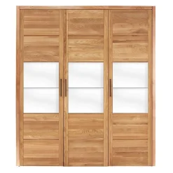 Wohnen Kleiderschränke<3-türiger Kleiderschrank aus massiver Wildeiche - Zaisan