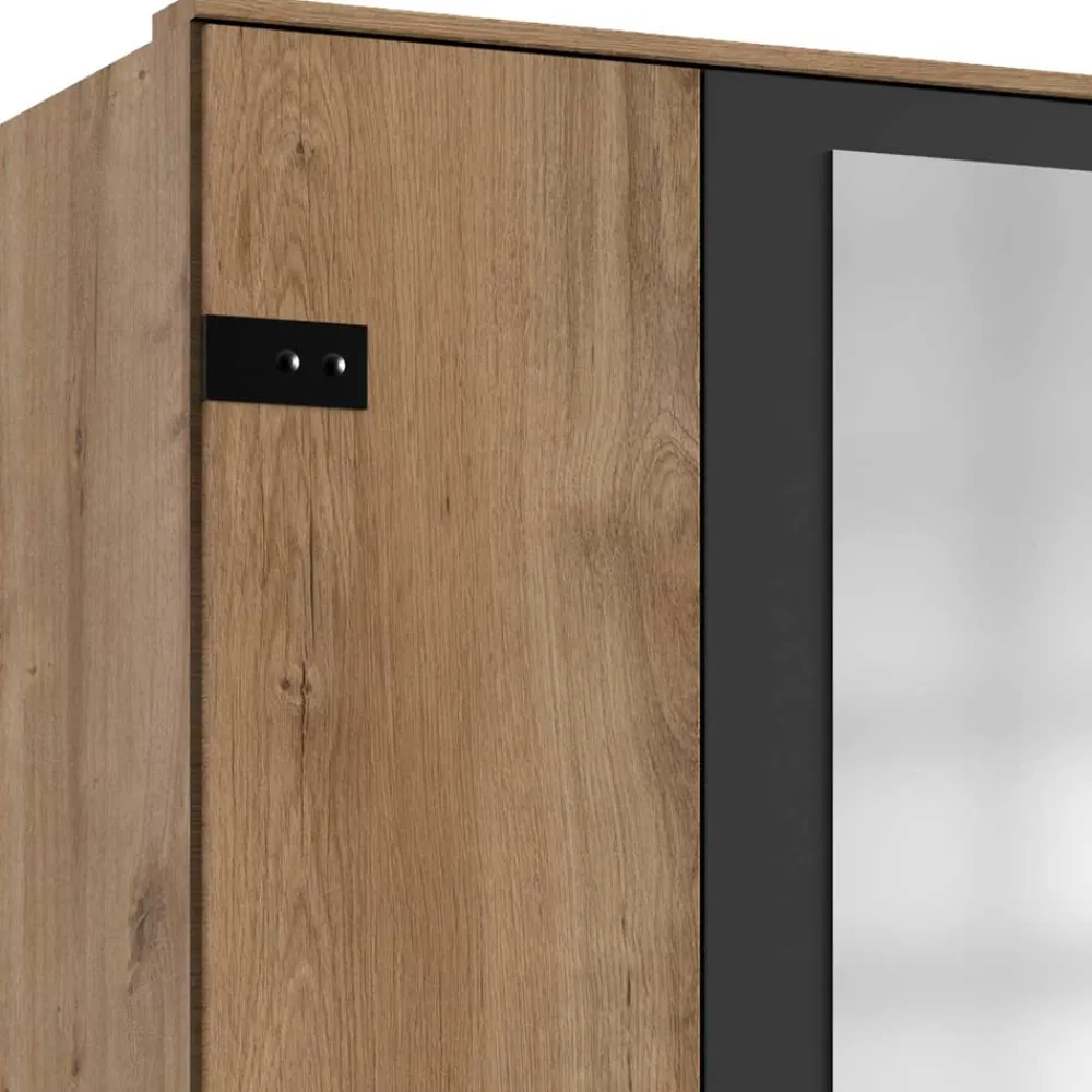 Wohnen Kleiderschränke<5-türiger Kleiderschrank im Industry und Loft Stil - Enegal