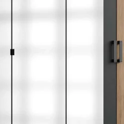 Wohnen Kleiderschränke<5-türiger Kleiderschrank im Industry und Loft Stil - Enegal