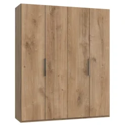 Wohnen Kleiderschränke|Schränke<4-türiger Kleiderschrank im Holz Look - Dagidoyo