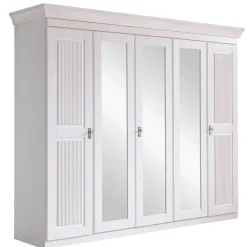 Wohnen Kleiderschränke<5-türiger Kleiderschrank im Modern Country Style - Kazanova