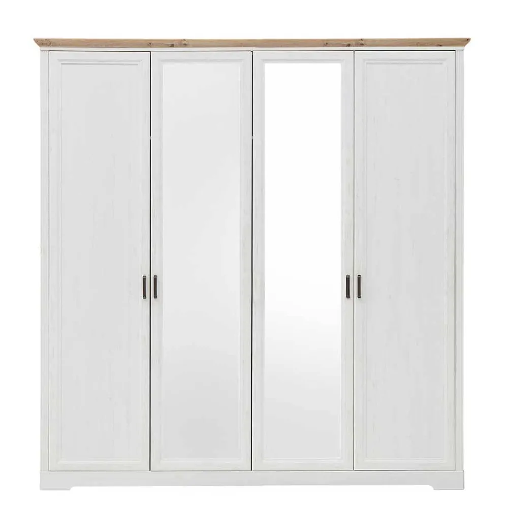 Wohnen Kleiderschränke<4-türiger Kleiderschrank im Modern Country Style - Maggio