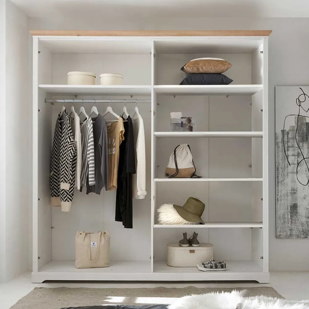 Wohnen Kleiderschränke<4-türiger Kleiderschrank im Modern Country Style - Maggio