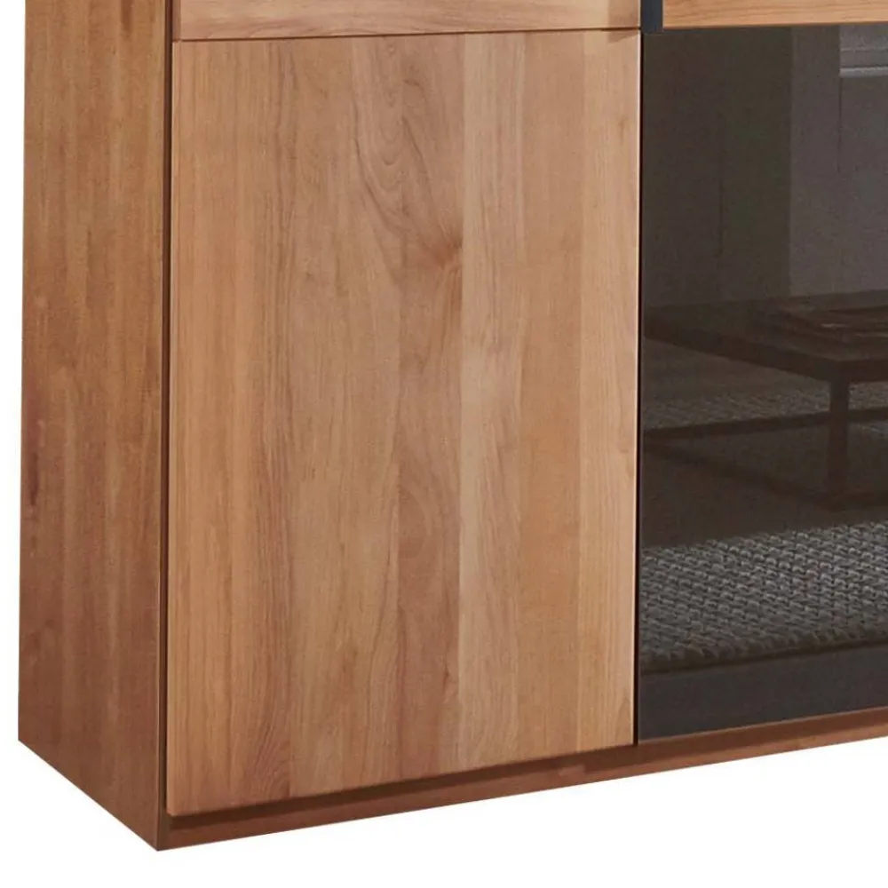Wohnen Kleiderschränke|Schränke<3-türiger Kleiderschrank in Erle teilmassiv - Hung