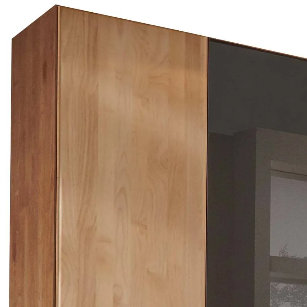 Wohnen Kleiderschränke|Schränke<3-türiger Kleiderschrank in Erle teilmassiv - Hung