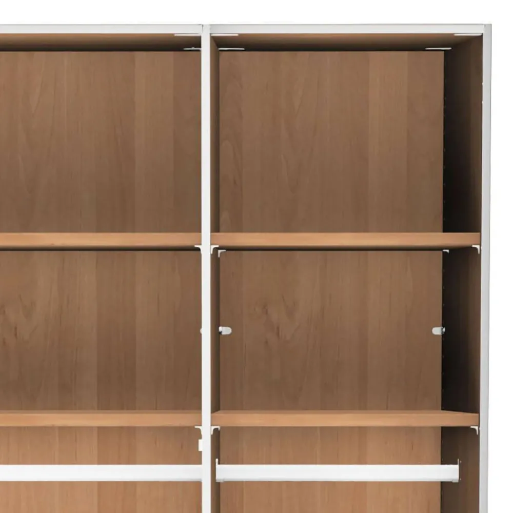 Wohnen Kleiderschränke|Schränke<3-türiger Kleiderschrank in Erle teilmassiv - Hung
