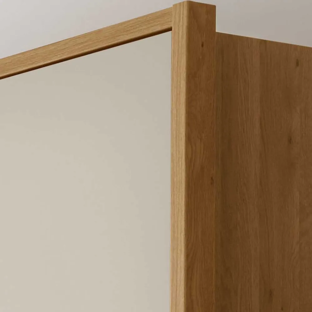 Wohnen Kleiderschränke|Schränke<3-türiger Kleiderschrank in Eiche & Beige - Emdsiva