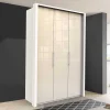Wohnen Kleiderschränke|Schränke<2-türiger Kleiderschrank in Creme Glasfront - Zidarie