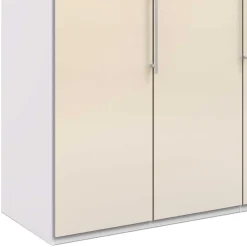 Wohnen Kleiderschränke|Schränke<2-türiger Kleiderschrank in Creme Glasfront - Zidarie