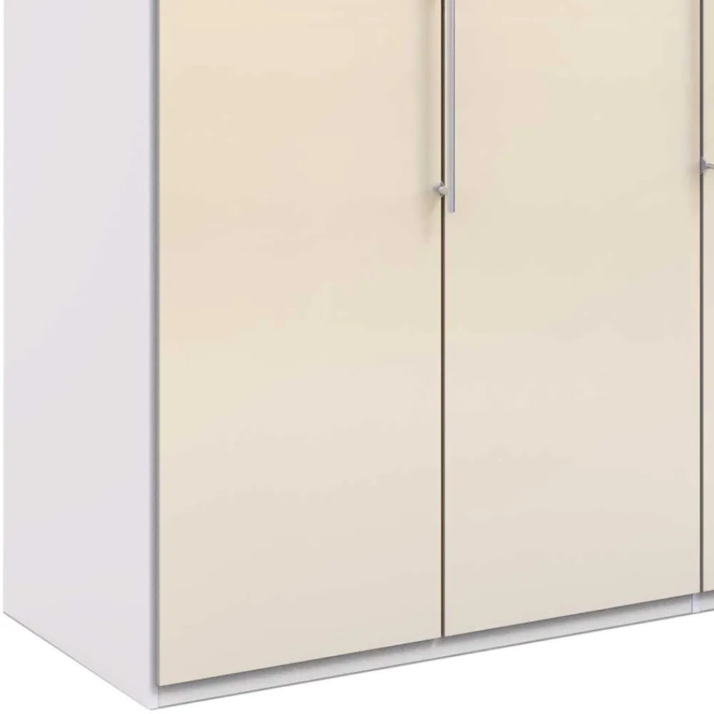 Wohnen Kleiderschränke|Schränke<2-türiger Kleiderschrank in Creme Glasfront - Zidarie