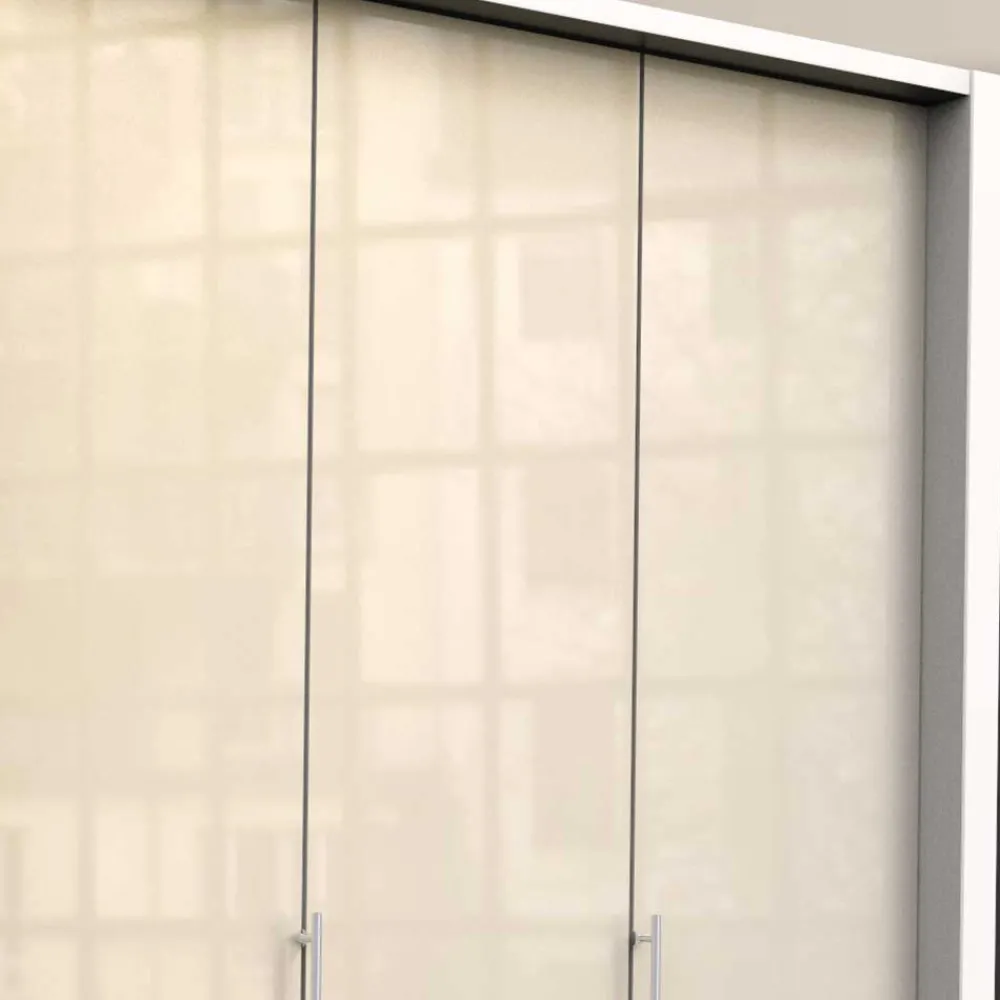 Wohnen Kleiderschränke|Schränke<2-türiger Kleiderschrank in Creme Glasfront - Zidarie