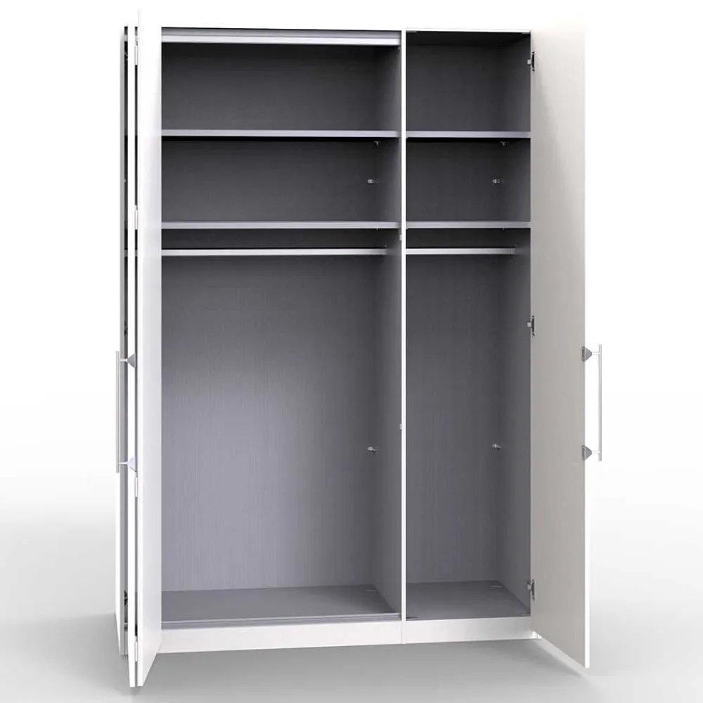 Wohnen Kleiderschränke|Schränke<2-türiger Kleiderschrank in Creme Glasfront - Zidarie