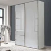 Wohnen Kleiderschränke<2-türiger Kleiderschrank in Weiß Glas - Heralisa