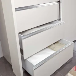 Wohnen Kleiderschränke<2-türiger Kleiderschrank in Weiß Glas - Heralisa