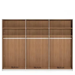 Wohnen Kleiderschränke<6-türiger Kleiderschrank in Erle teilmassiv - Murray