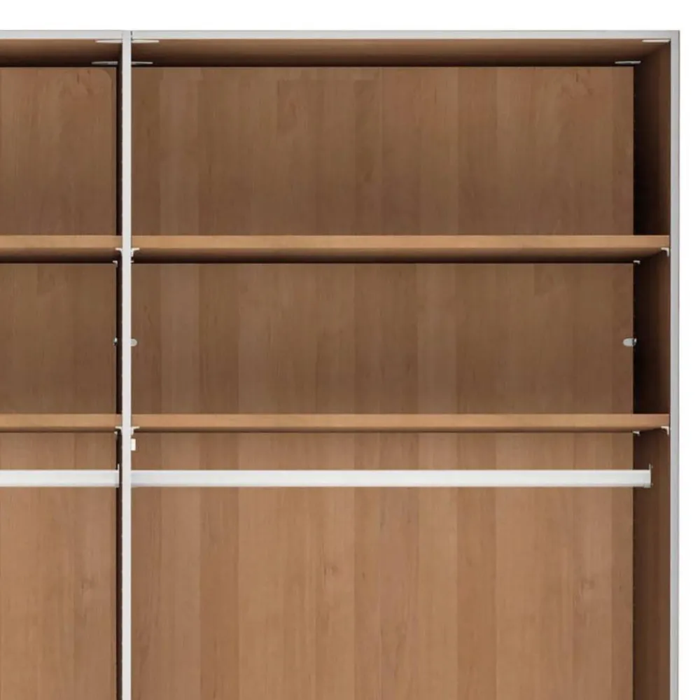 Wohnen Kleiderschränke<6-türiger Kleiderschrank in Erle teilmassiv - Murray
