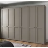 Wohnen Kleiderschränke<6-türiger Kleiderschrank in Hellgrau - Ridonna