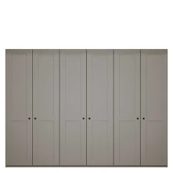 Wohnen Kleiderschränke<6-türiger Kleiderschrank in Hellgrau - Ridonna