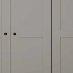 Wohnen Kleiderschränke<6-türiger Kleiderschrank in Hellgrau - Ridonna