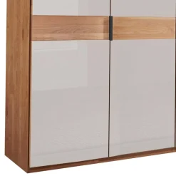 Wohnen Kleiderschränke|Schränke<7-türiger Kleiderschrank in Weiß Glas - Dilacco