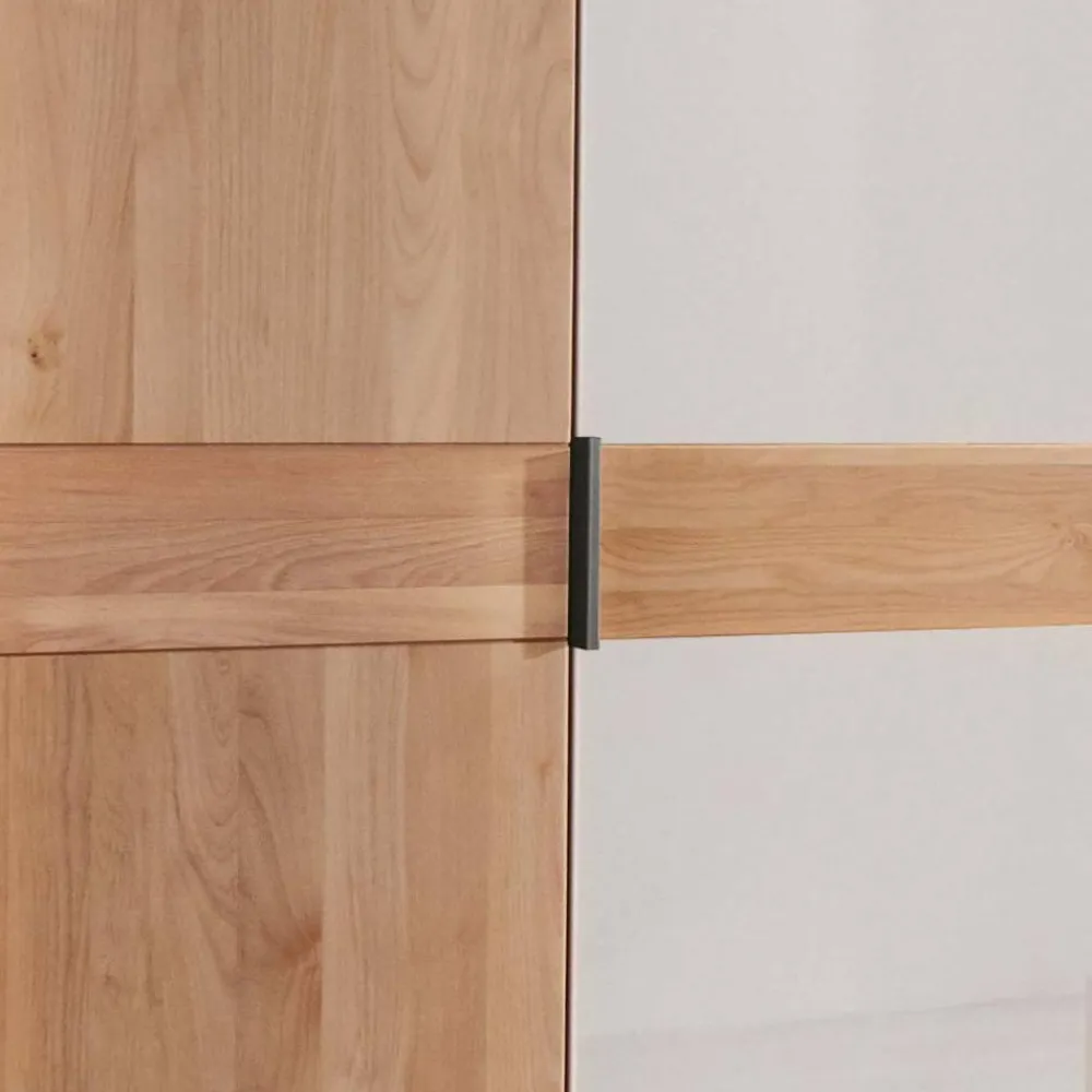 Wohnen Kleiderschränke|Schränke<7-türiger Kleiderschrank in Weiß Glas - Dilacco
