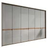 Wohnen Kleiderschränke|Schränke<6-türiger Kleiderschrank in Beige Glas - Crascanu